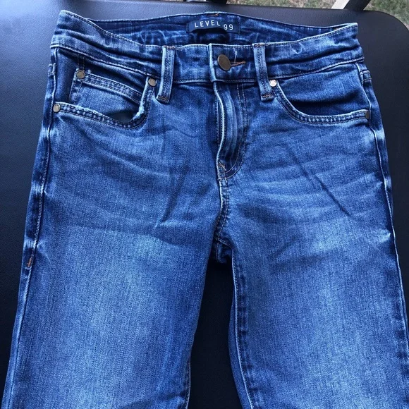 Level 99 by Anthropologie low waist blue slim fit jeans - Picture 5 of 6